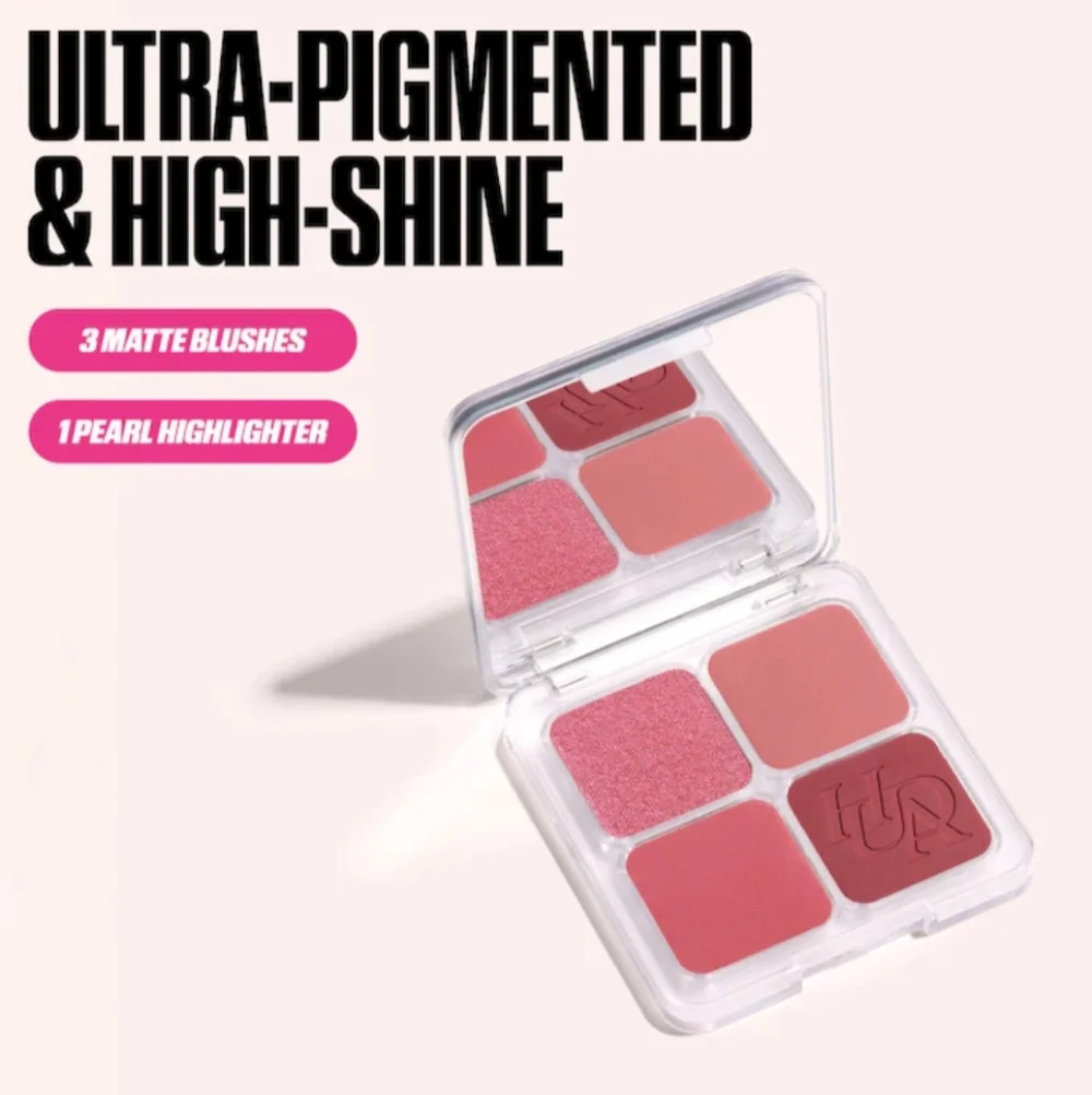 Huda Beauty Blush Filter Blurring Blushlighters Palette:Color-Rose Berry-NIB